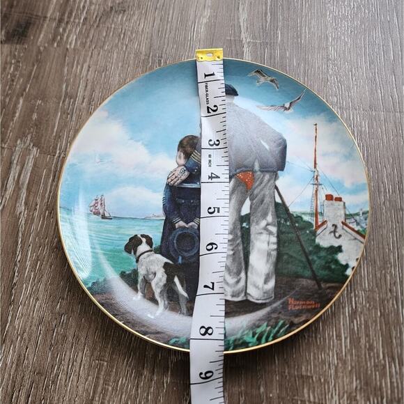 NORMAN ROCKWALL Looking Out to Sea Royal Eaton 1982 Vintage‎ Collectible Plate - Picture 2 of 9